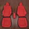 Ford Fusion Leather Kit - Black & Bright Red - Front seat upholstery w/ console