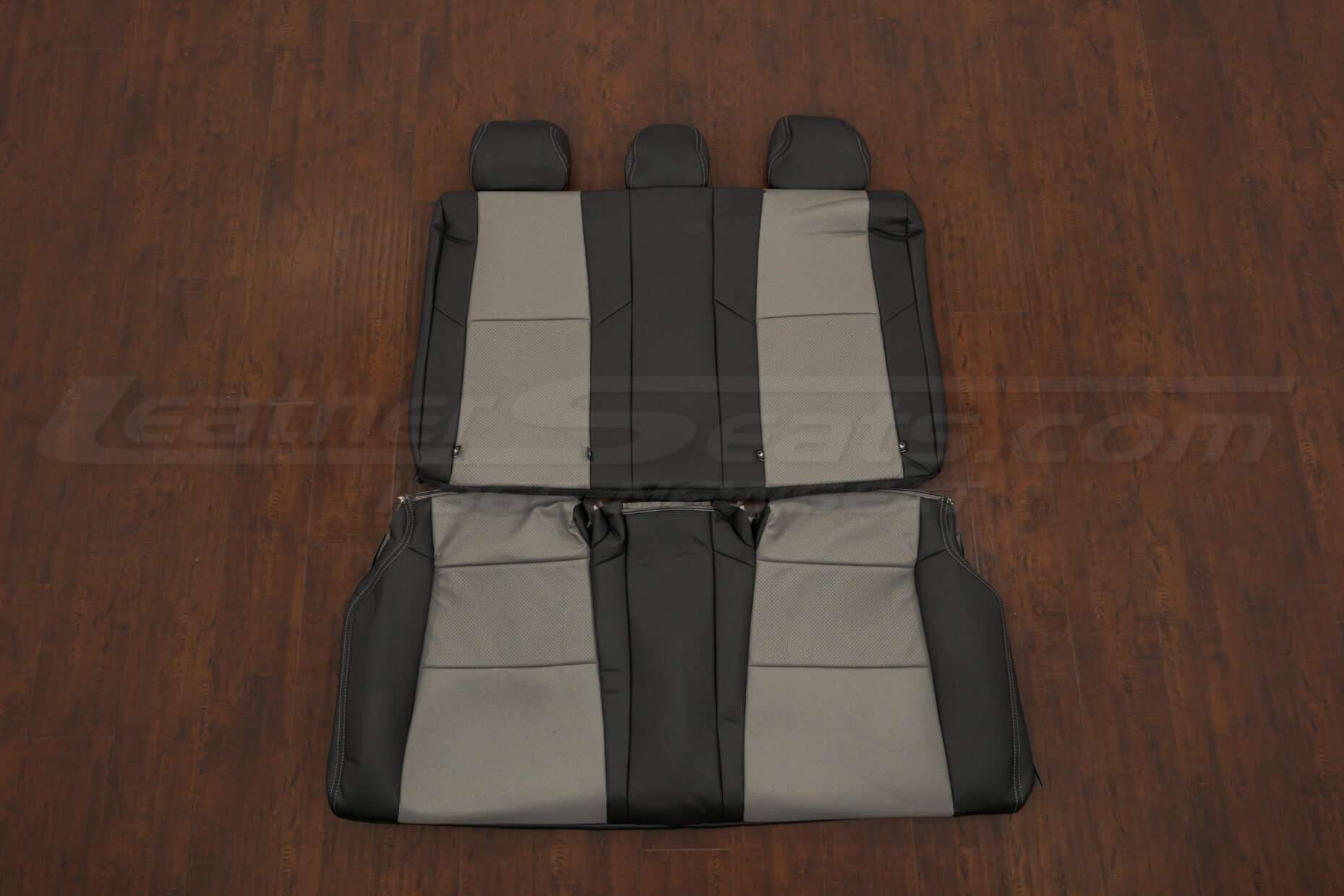 Honda Civic Leather Kit - Black & Ash - Rear seat upholstery