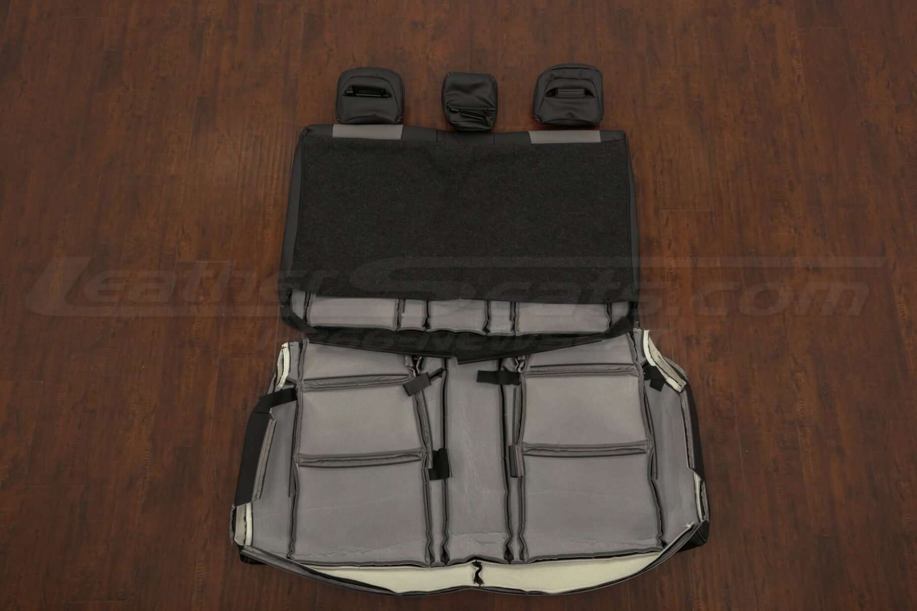 Back view of rear seats