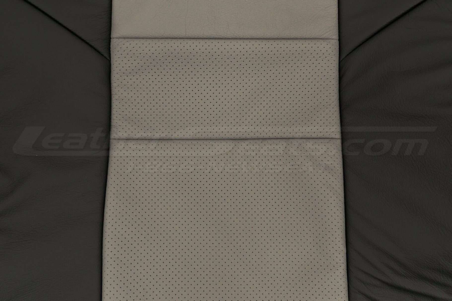 Honda Civic Coupe Leather Kit - Black & Ash -Perforated Insert
