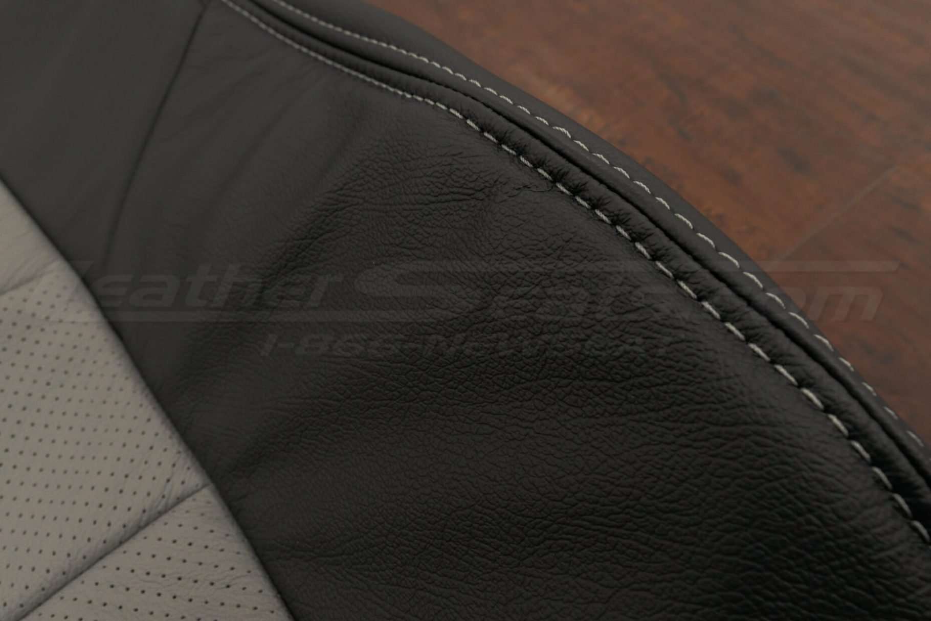 Ash double-stitching close-up