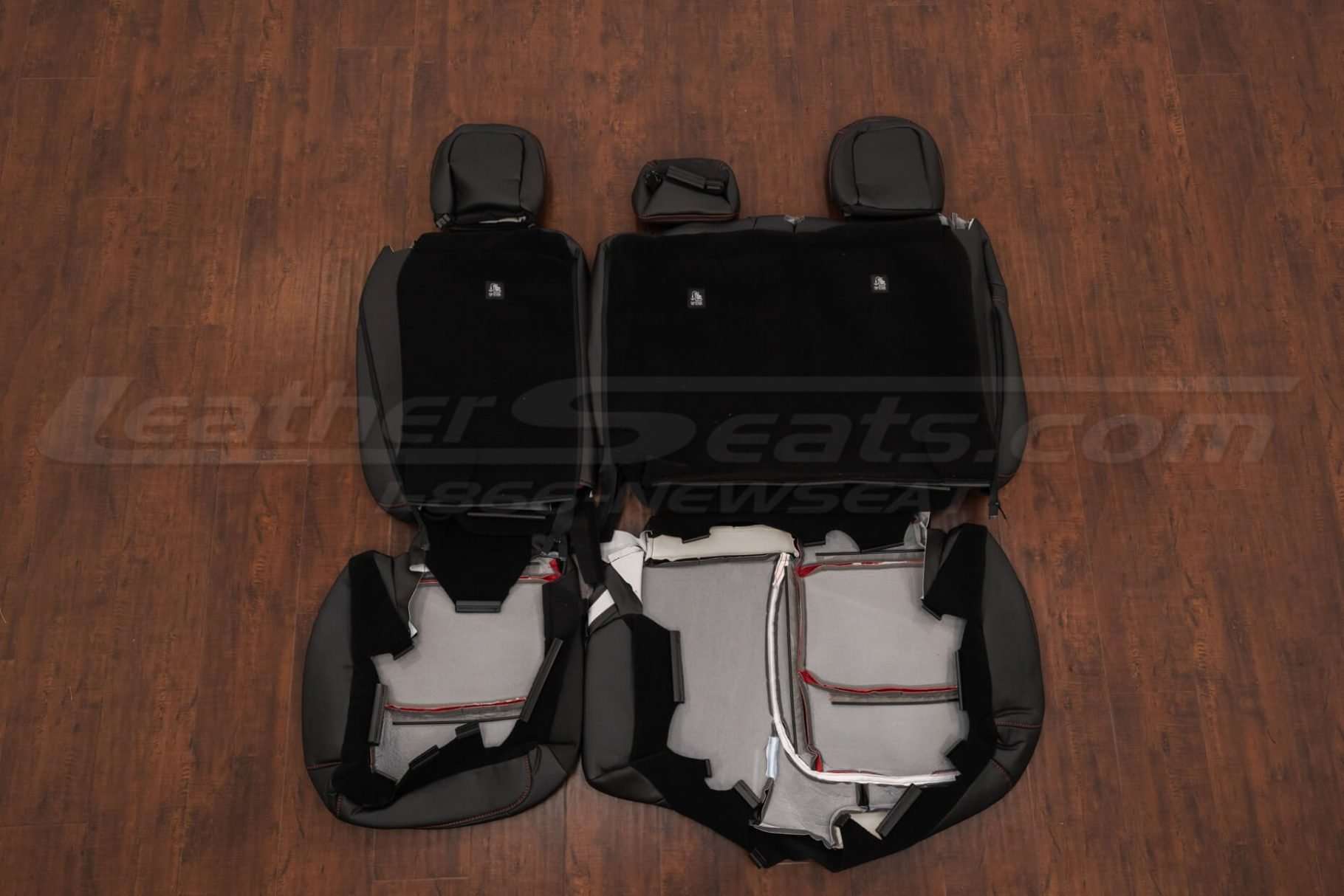 Back view of rear seats