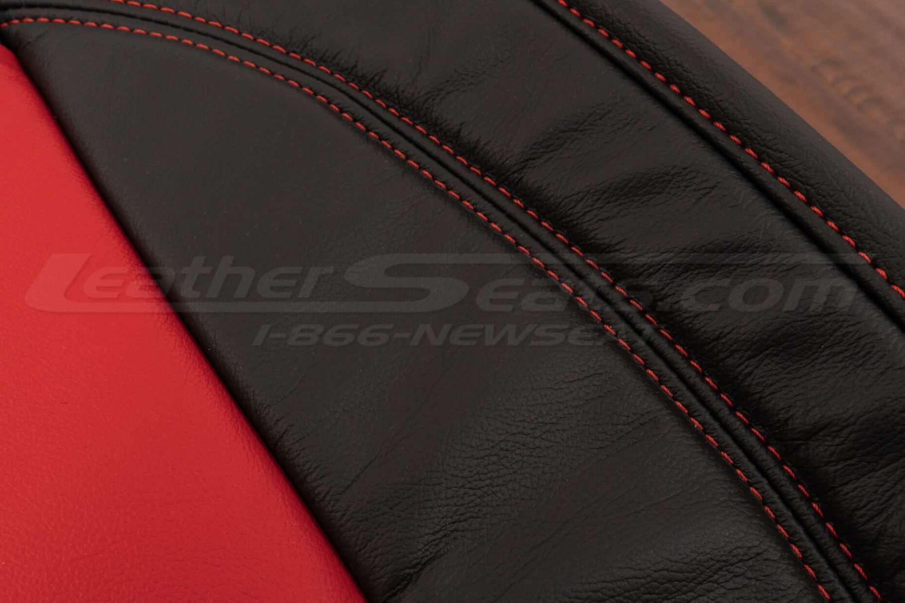 Bright Red double-stitching