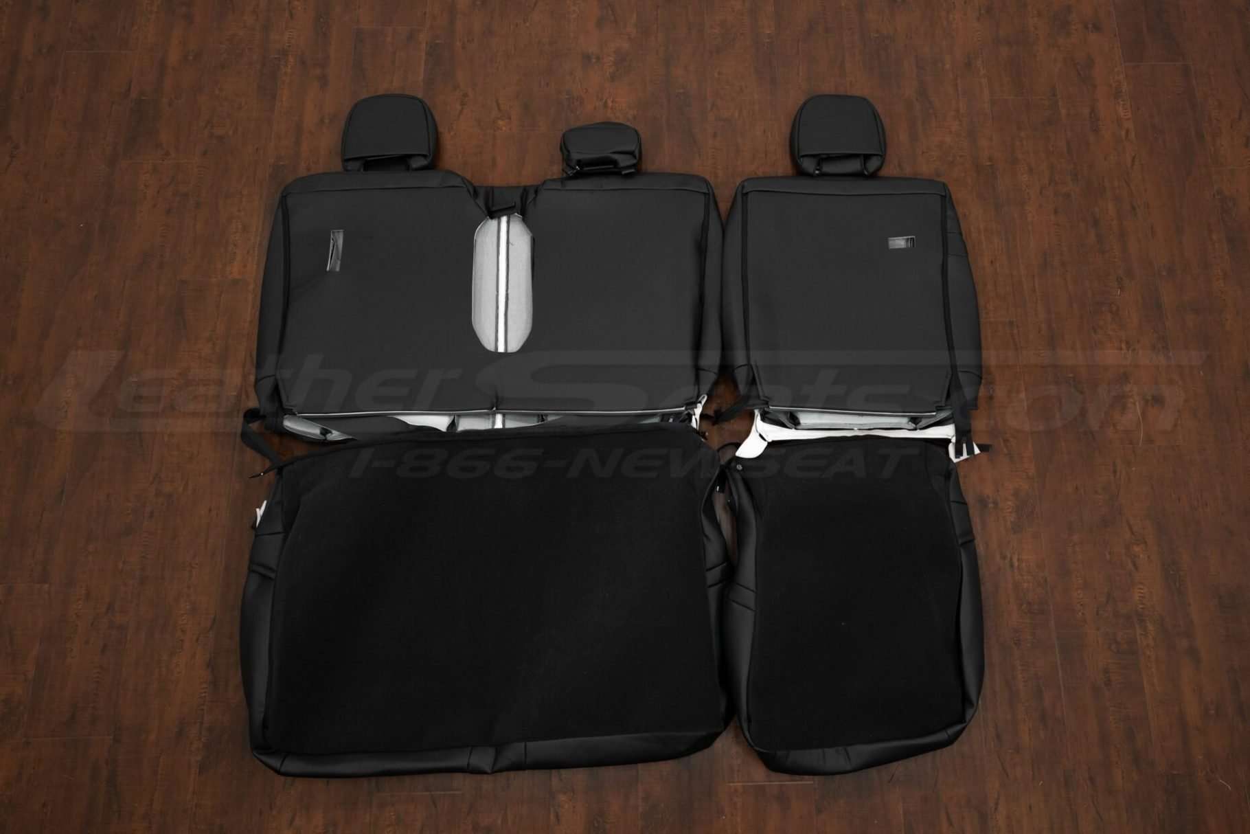 Back view of rear seats