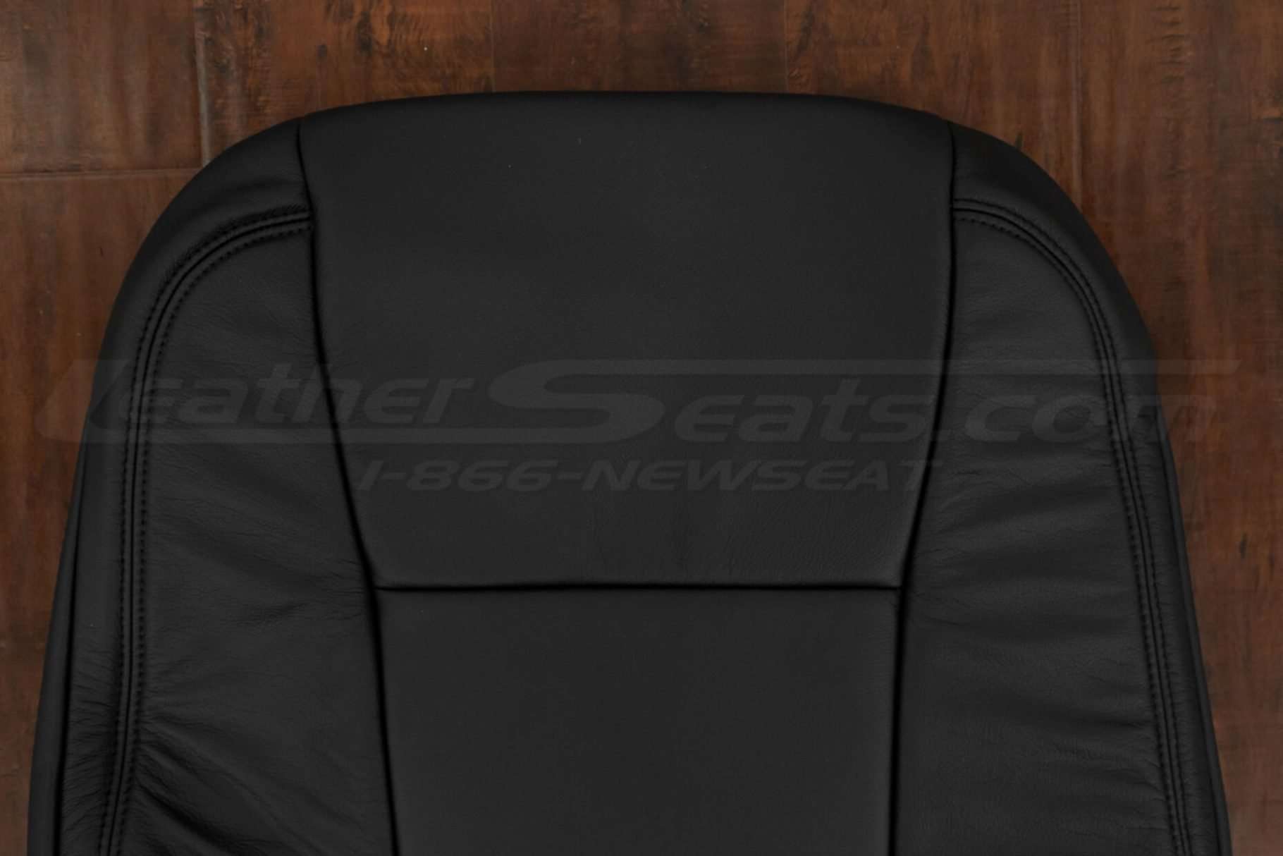 Upper section of Ford F-450 backrest upholstery