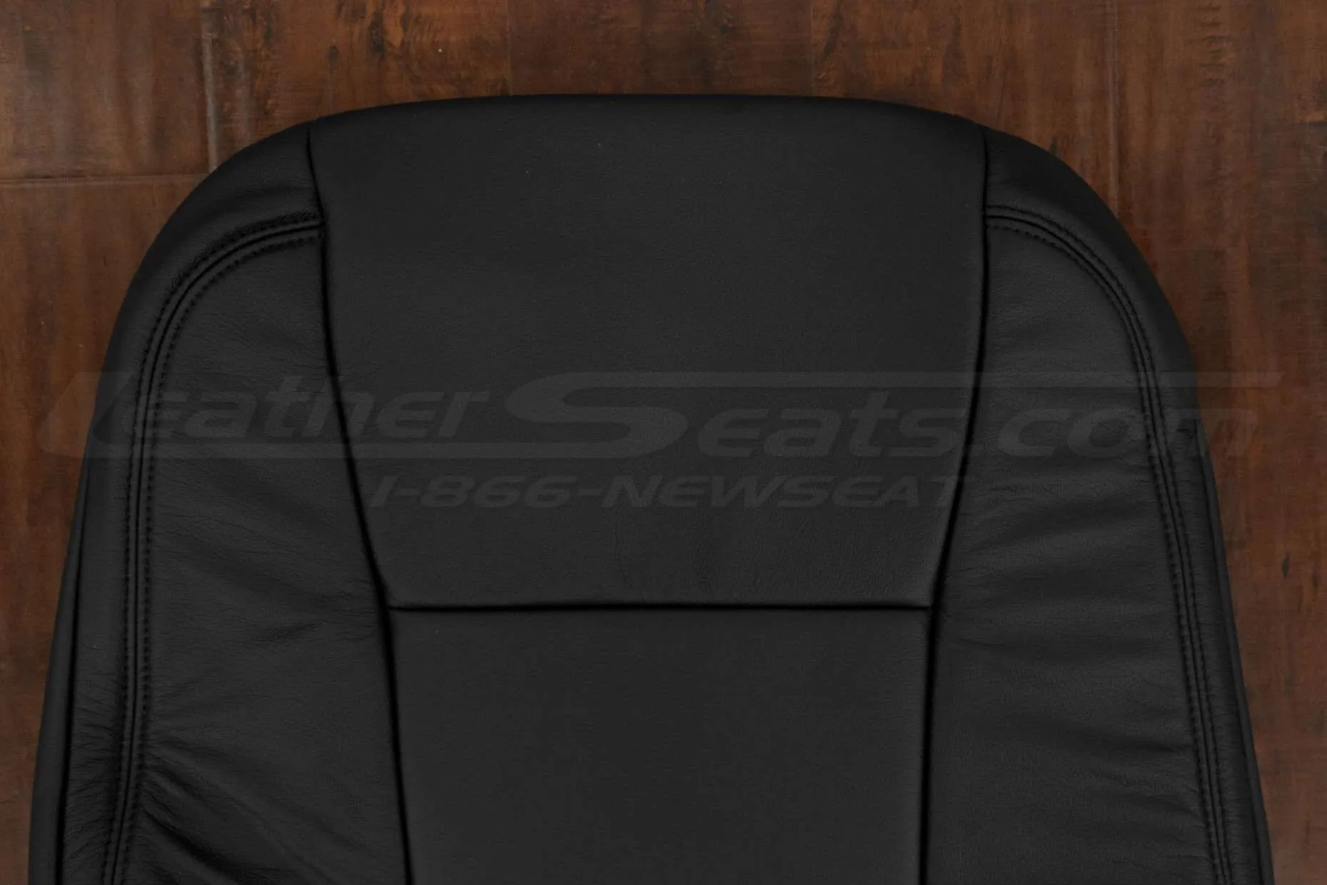 Upper section of Ford F-450 backrest upholstery