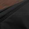 Matching black side-stitching
