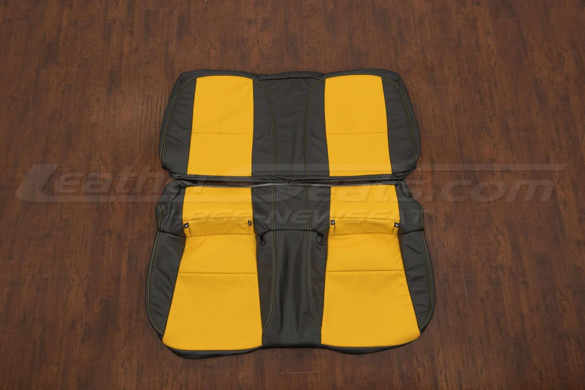 Chevrolet Camaro rear seat upholstery- velocity yellow