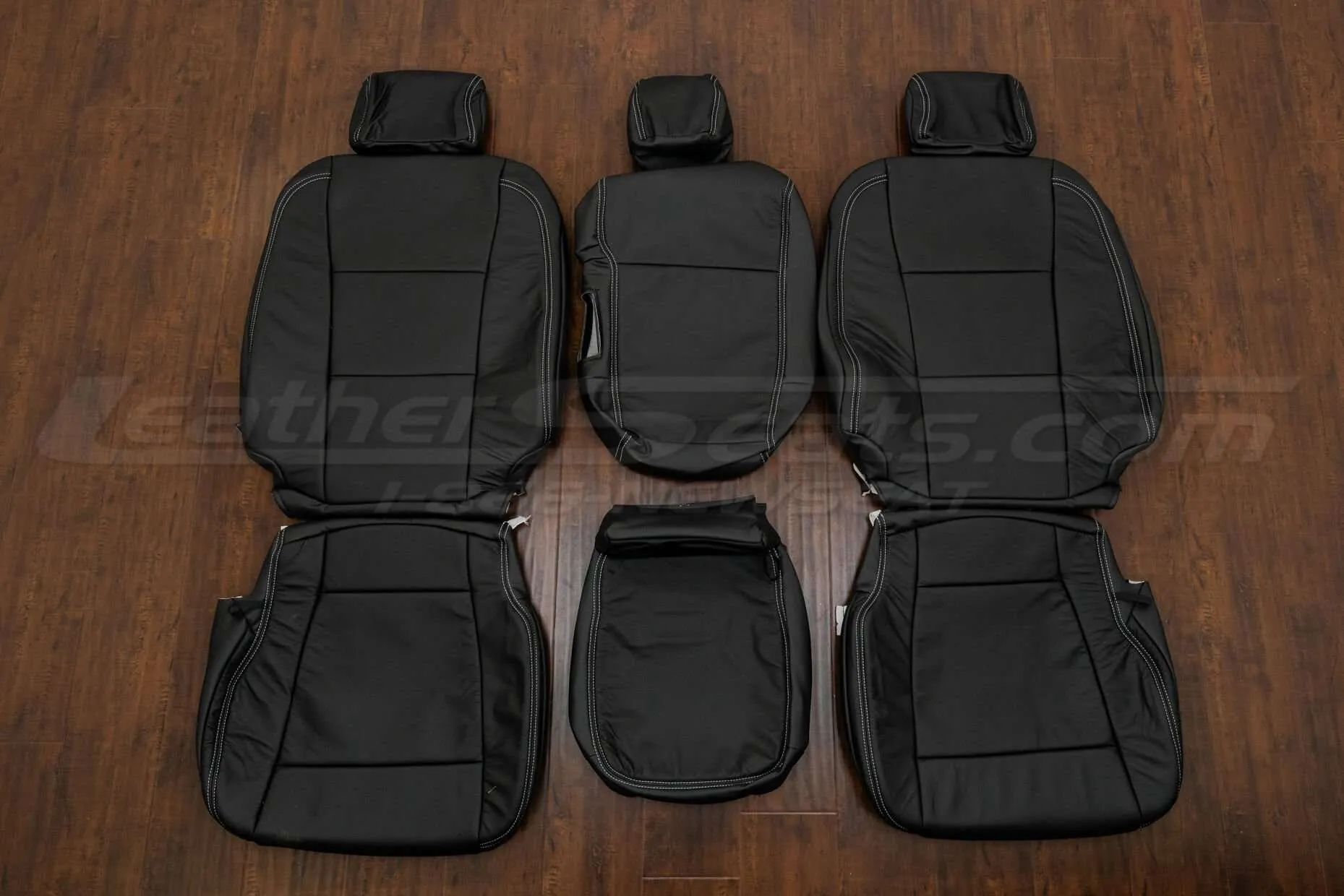 Ford F-350 Leather Kit - Black - Front seat upholstery