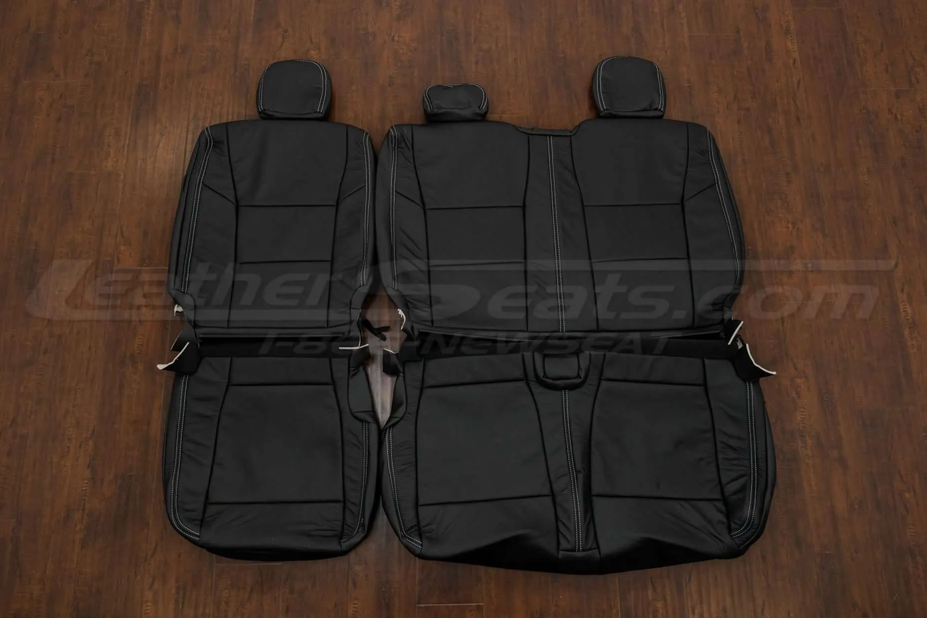 Ford F-350 Upholstery Kit - Black - Rear seats