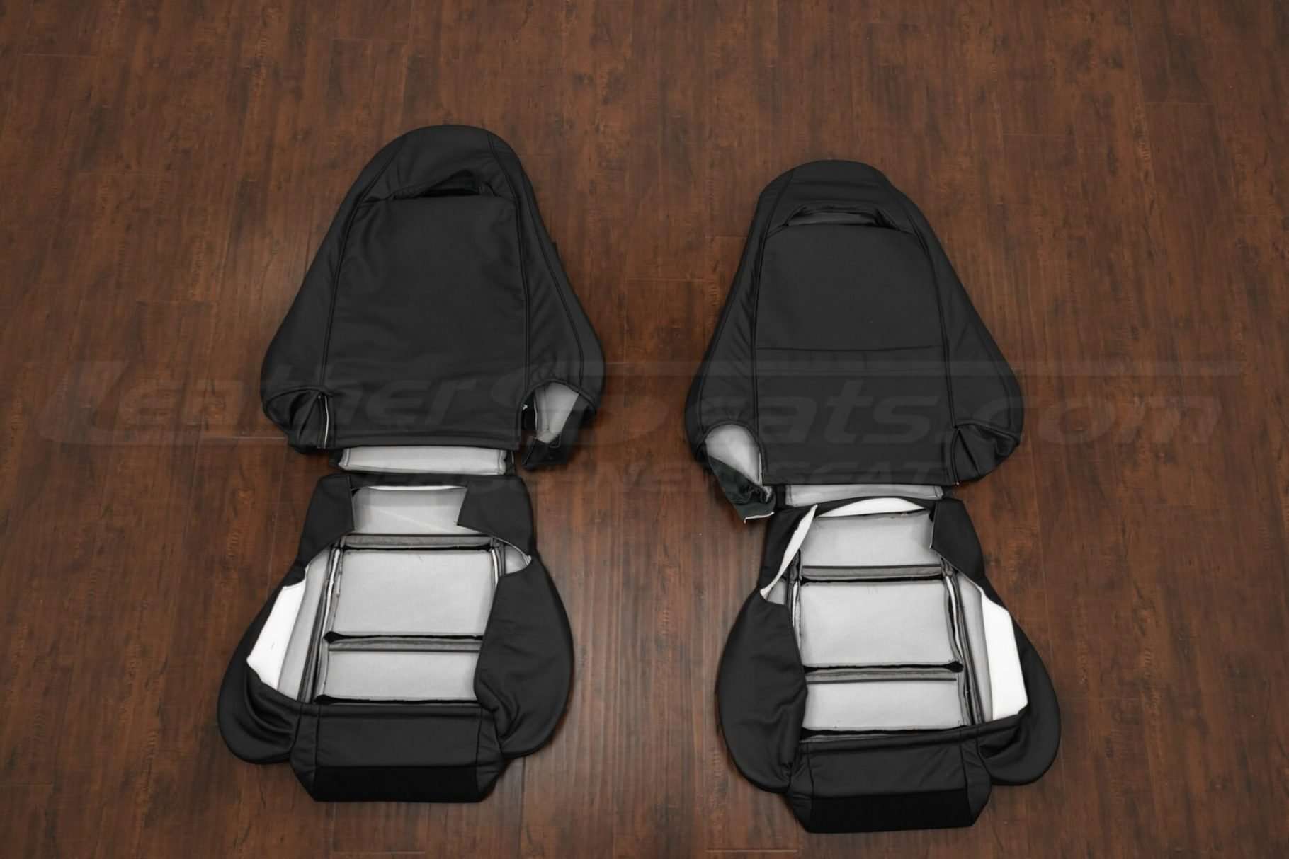 Back view of front seats