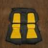 Ford Mustang Convertible Rear Seat Upholstery - Black & Velocity Yellow
