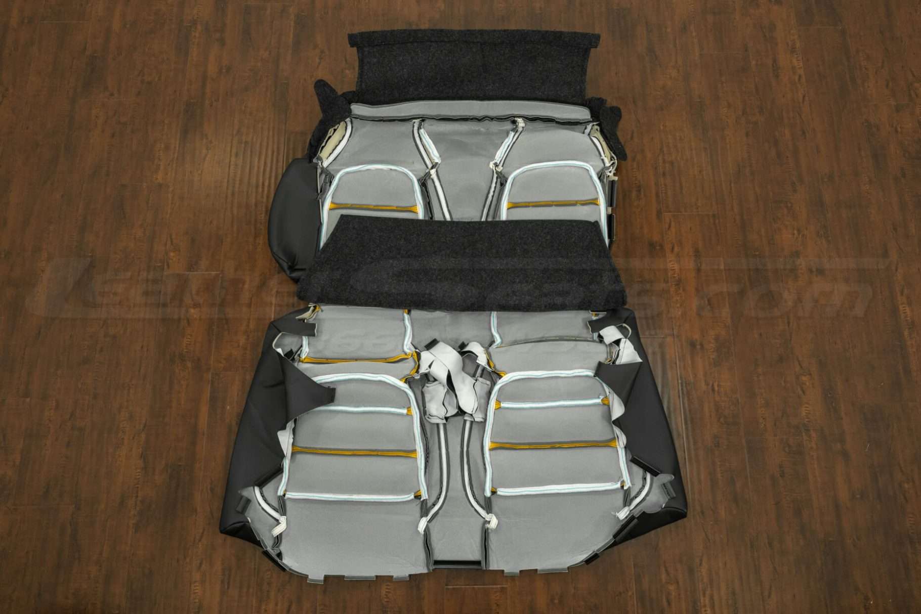 Back view of rear seats