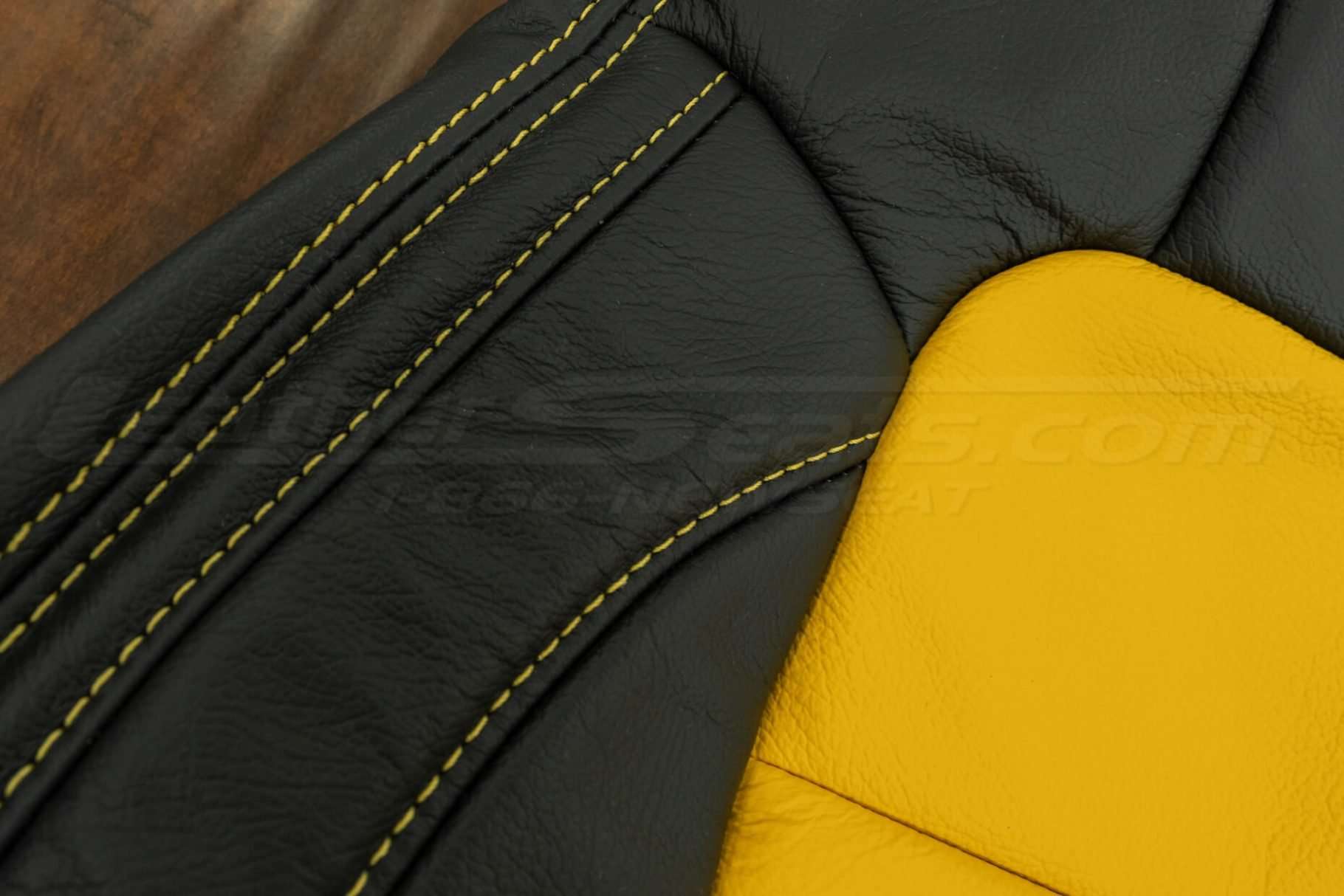 Double-stitching on backrest