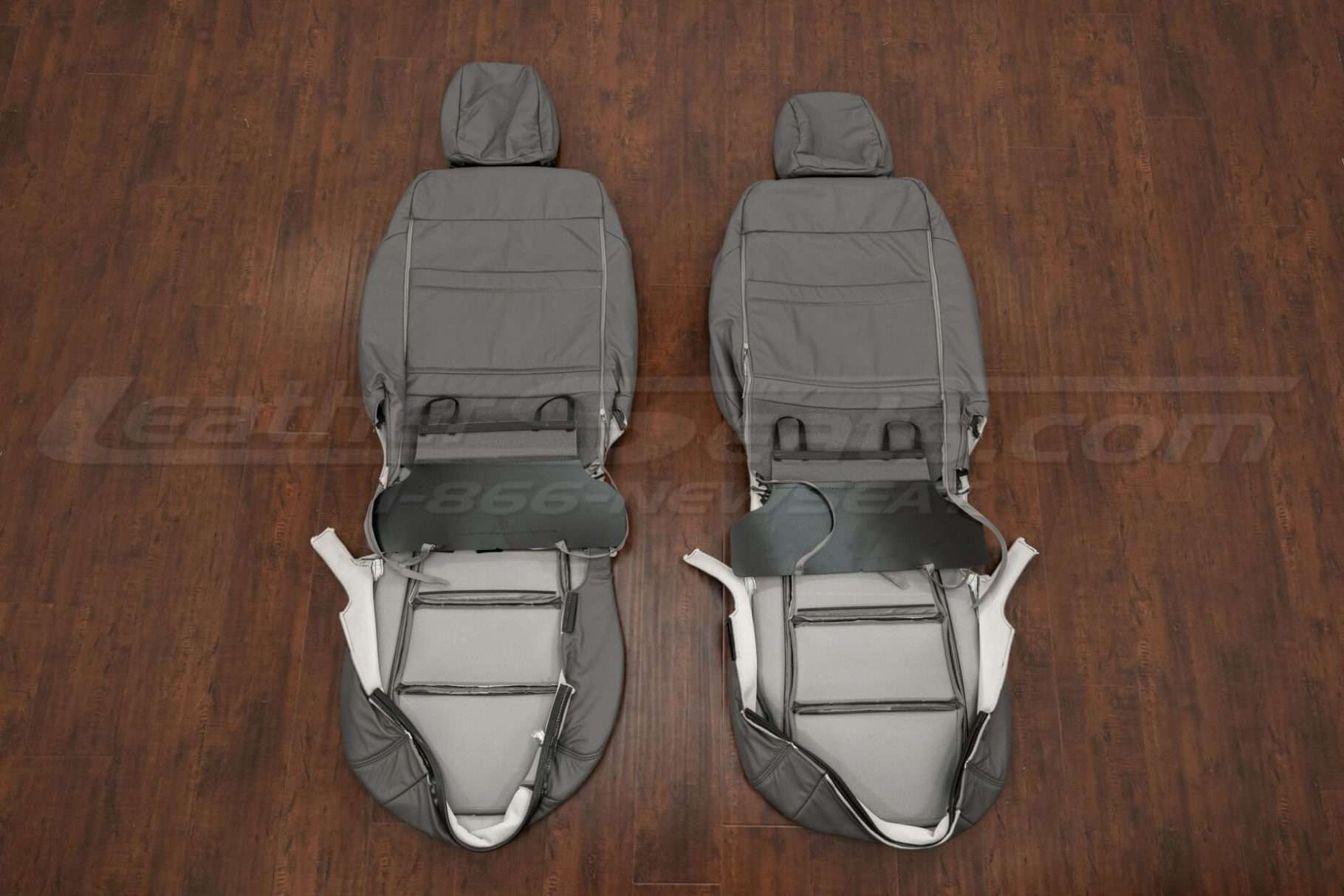 Back view of front seats