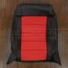 07-10 Jeep Wrangler Upholstery Kit - Black / Bright Red - Front backrest upholstery