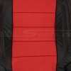 07-10 Jeep Wrangler Upholstery Kit - Black / Bright Red - Backrest perforated insert