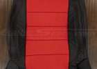 07-10 Jeep Wrangler Upholstery Kit - Black / Bright Red - Backrest perforated insert