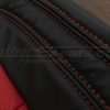 07-10 Jeep Wrangler Upholstery Kit - Black / Bright Red - Side double-stitching