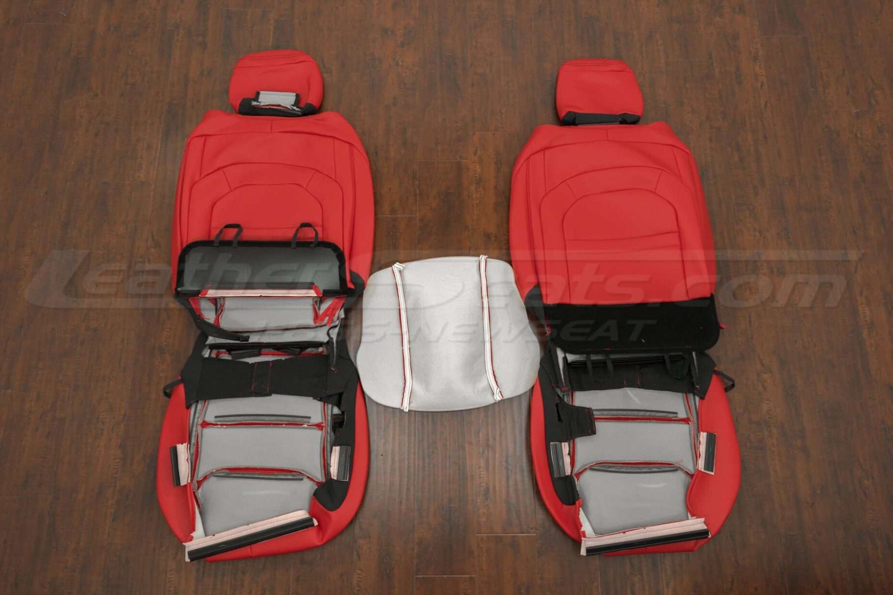 Back view of front seats & Console