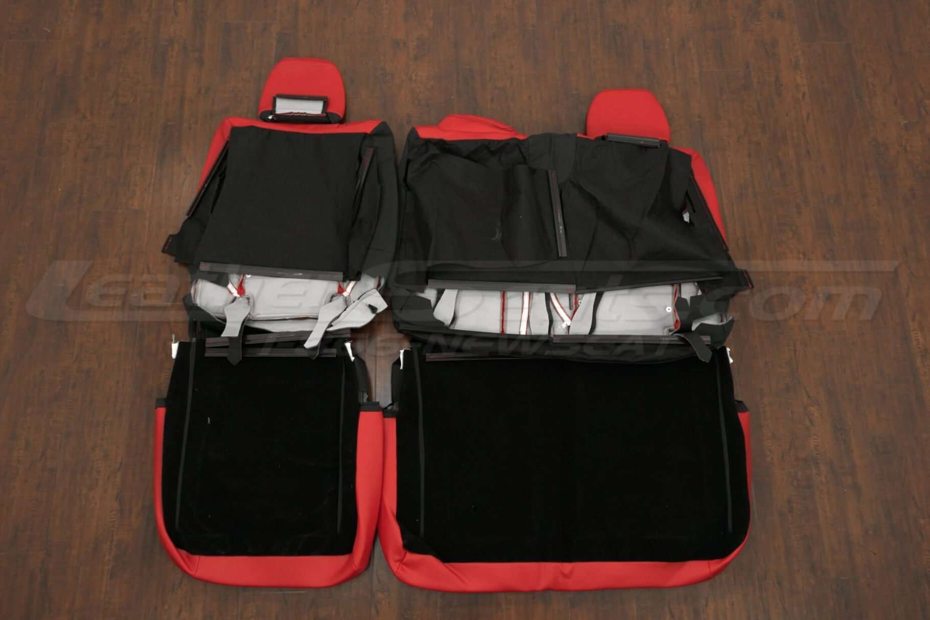 Back view of rear seats