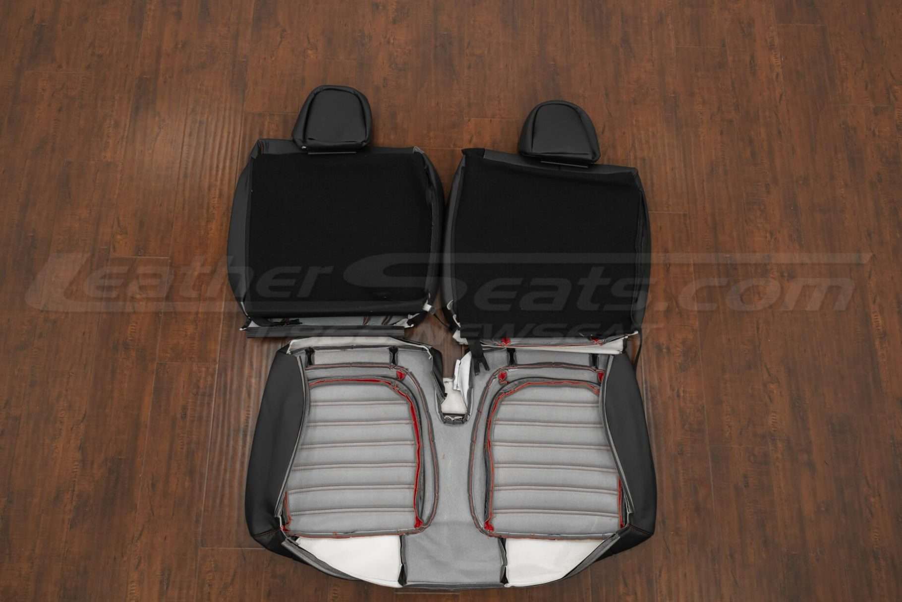 Back view of rear seats