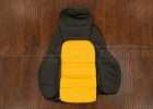 Black & Velocity Yellow Backrest and headrest area