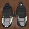 Back view of front seats and armrests