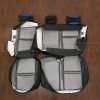 Back view of rear seats