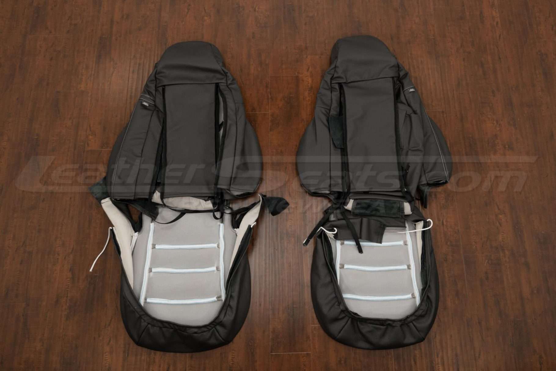 Back view of front seats