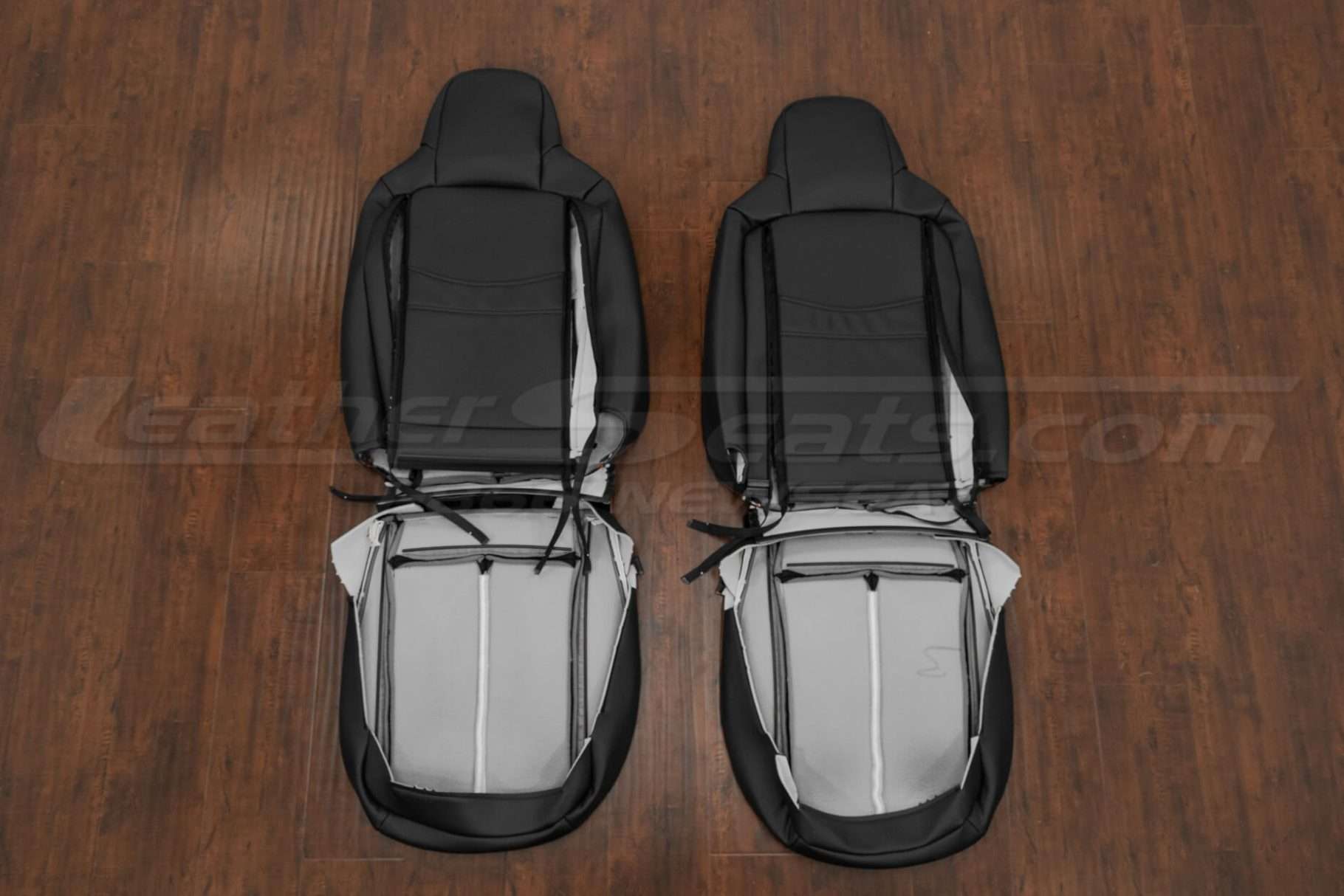 Back view of front seats