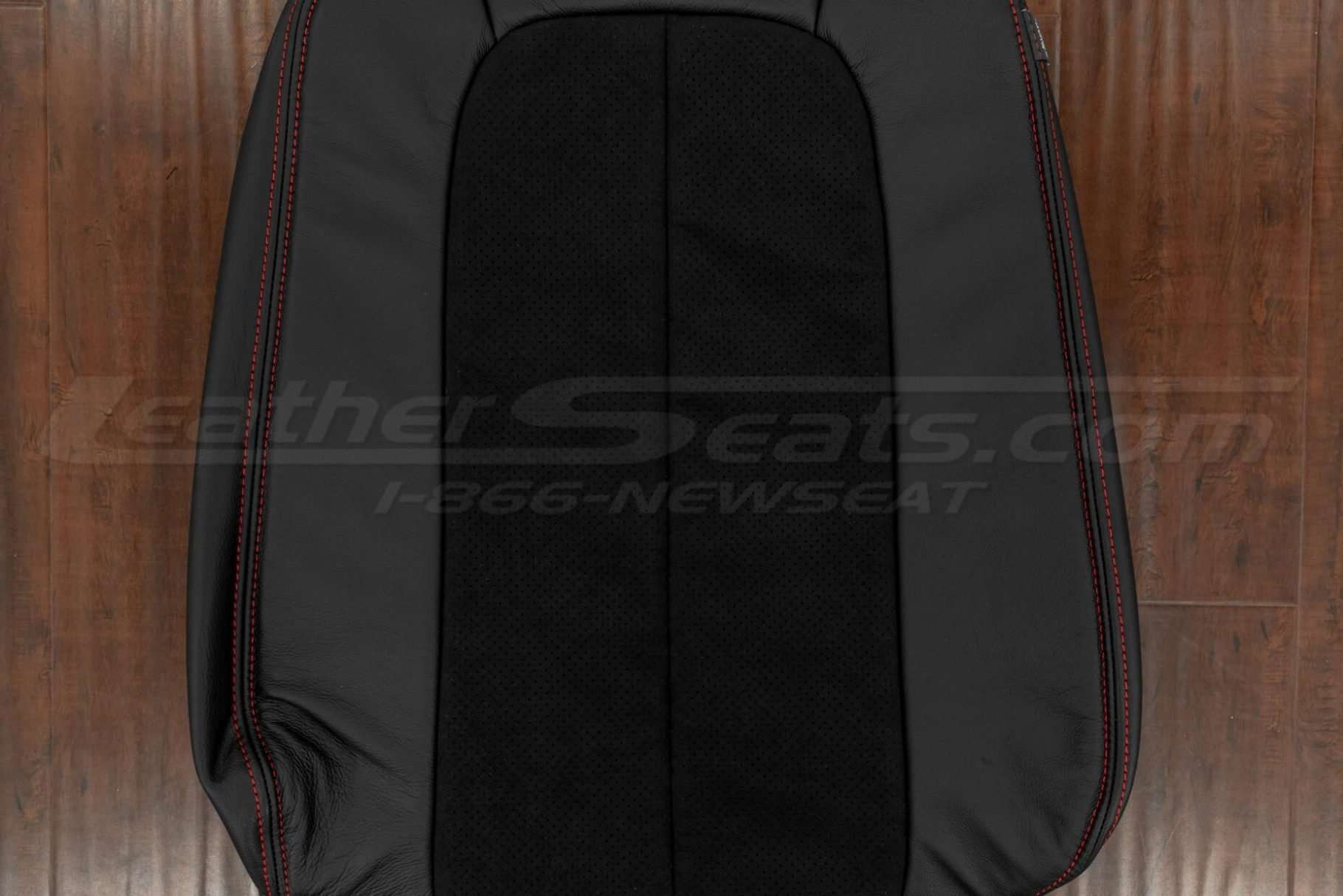 Black Suede perforated inserts