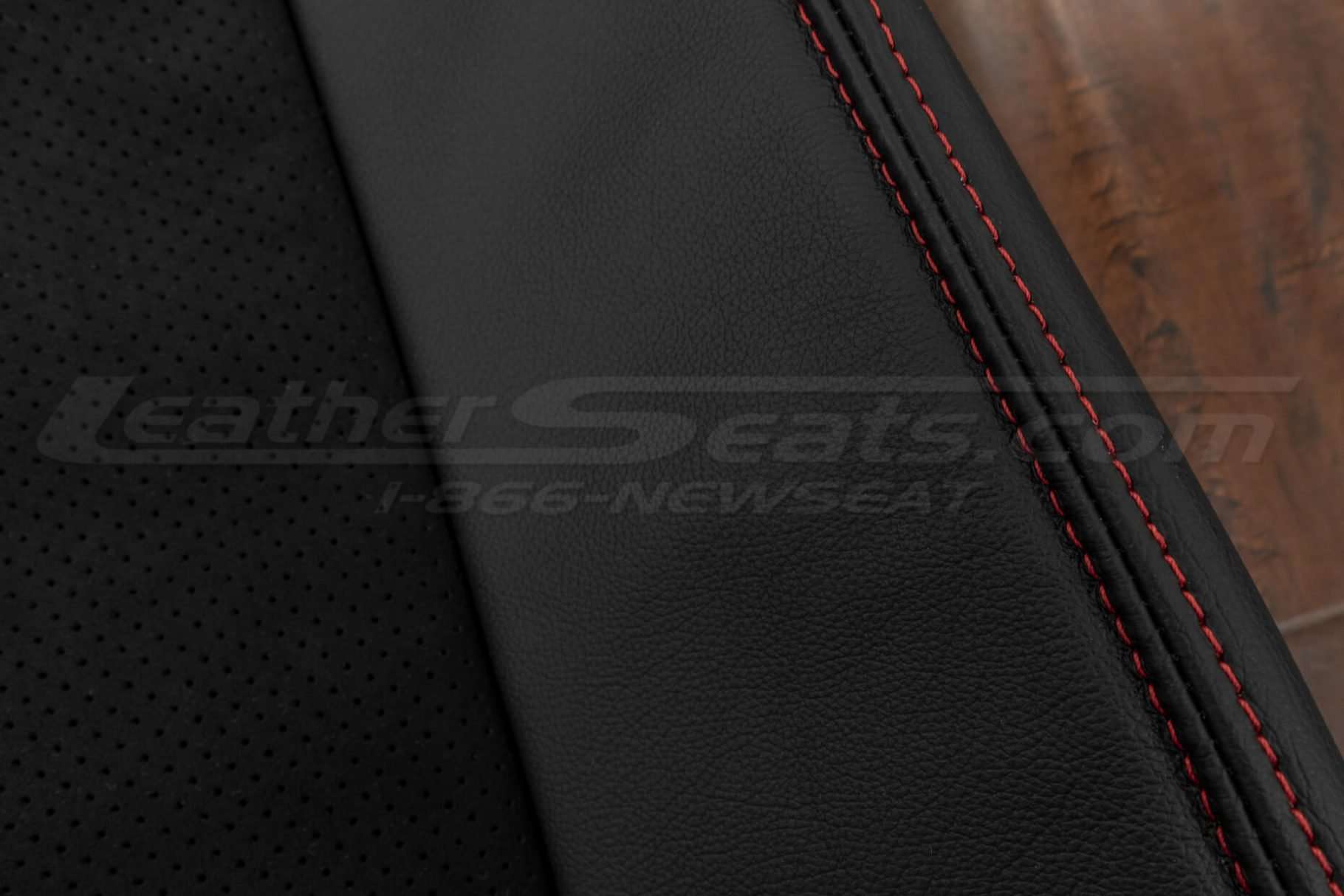 Bright Red side double-stitching