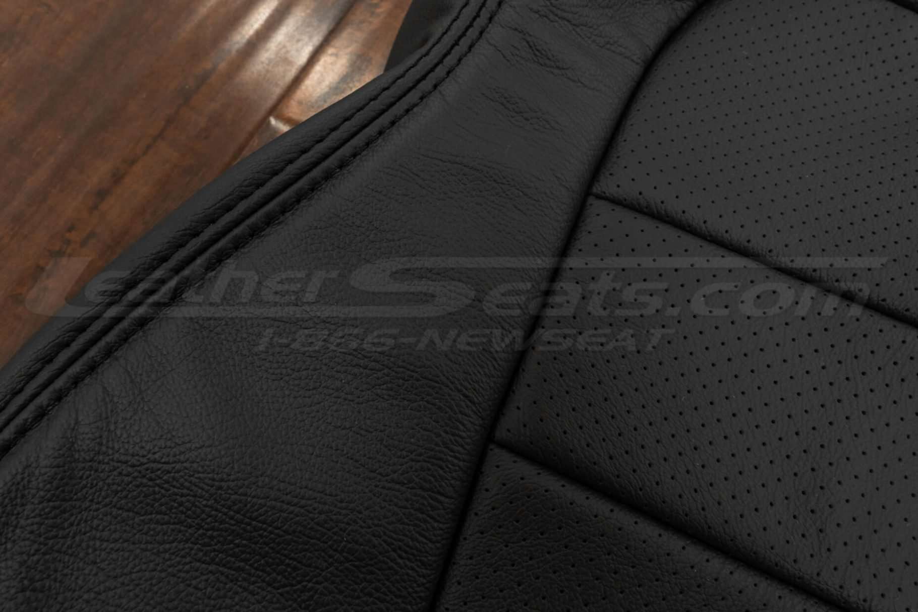 double-stitching close-up