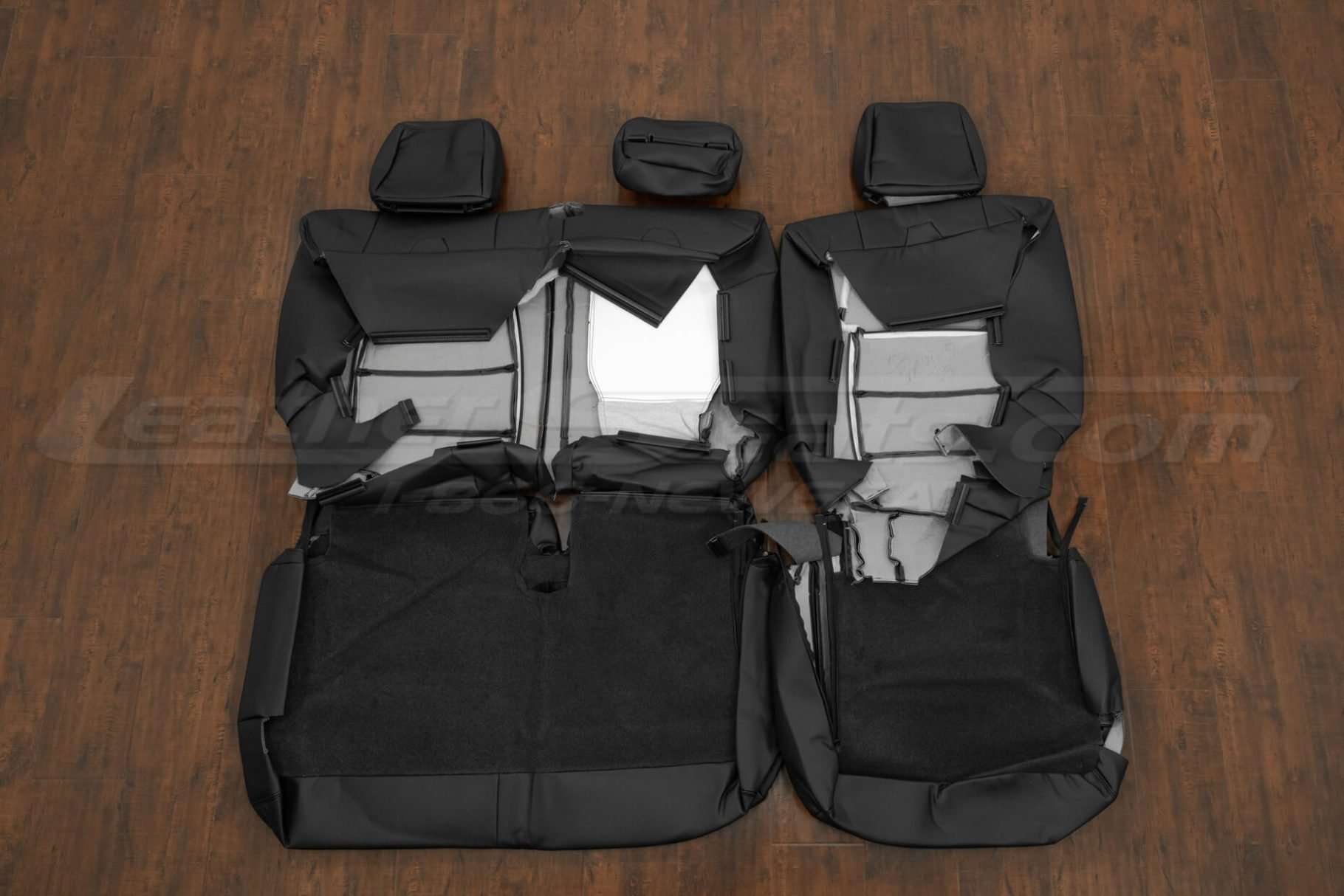 Back view of rear seats