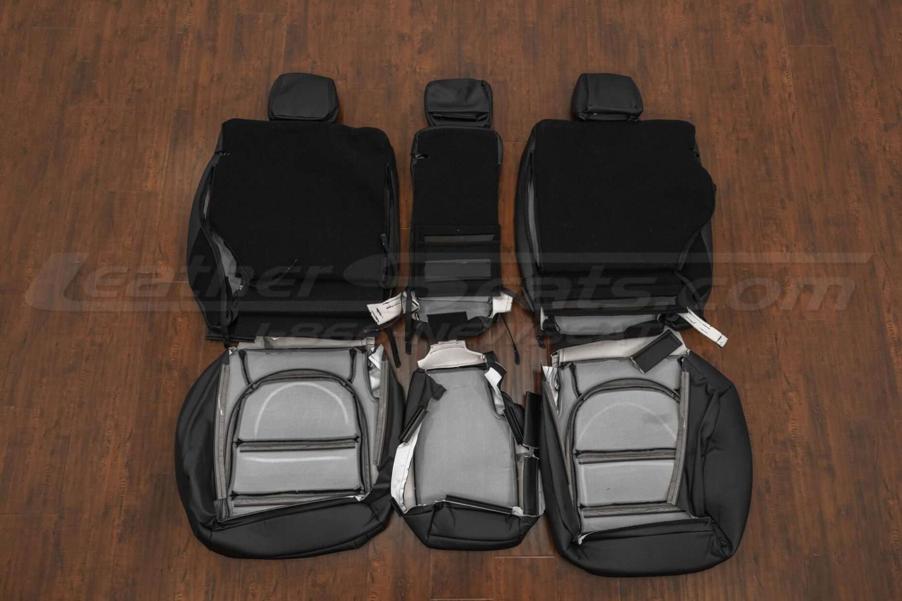 Back view of rear seats