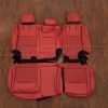 Jeep Wrangler JL CNC Stitched Leather Kit - Red - Rear seat upholstery