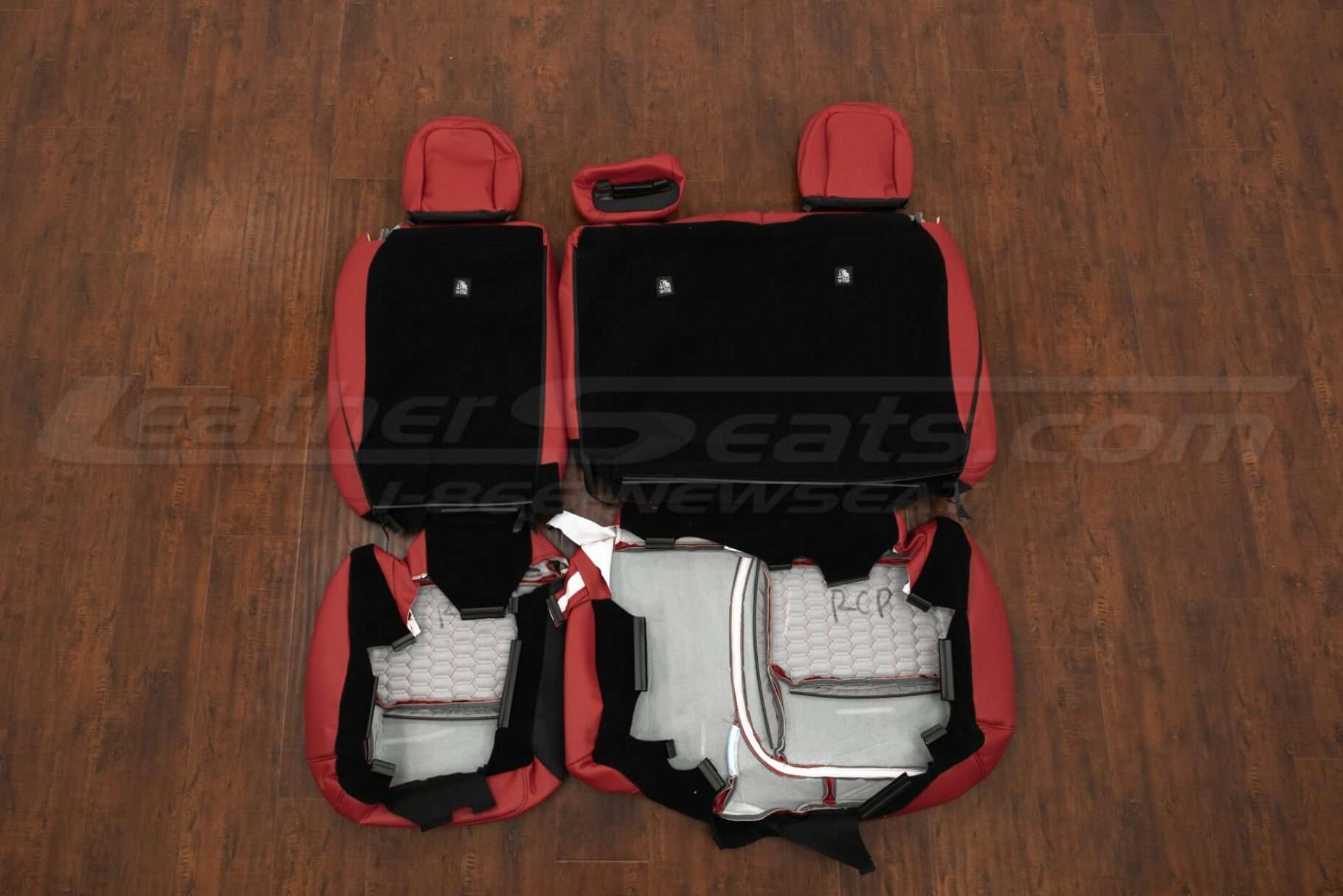 Back view of rear seats