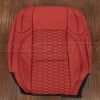 Jeep Wrangler JL CNC Stitched Leather Kit - Red - Front backrest