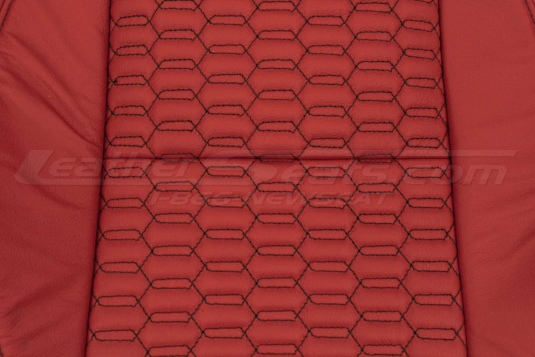 Backrest double hexagon CNC stitching