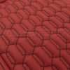 Double hexagon CNC stitching close-up