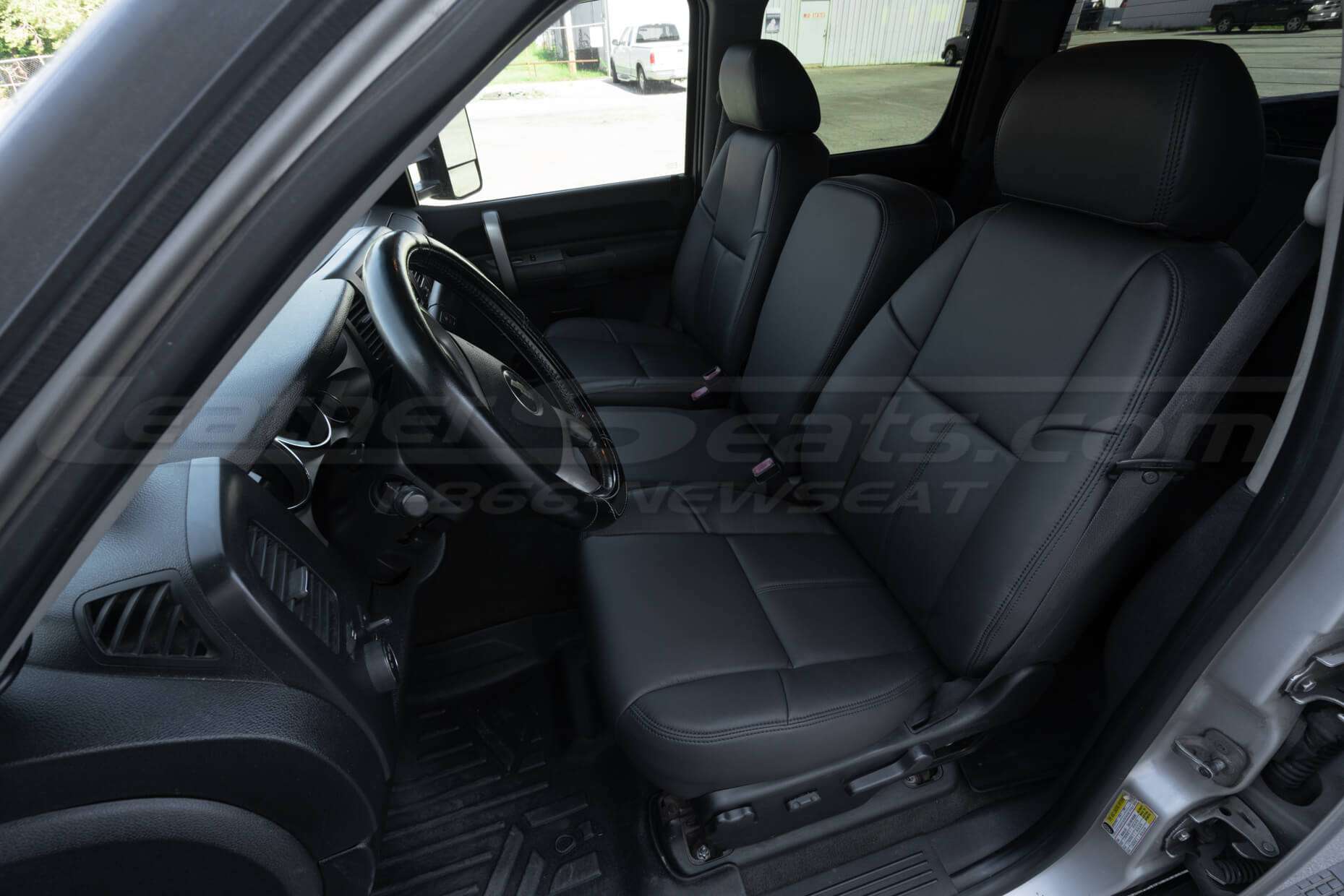 Chevrolet Silverado - Dark Graphite Leather Seats - Front Driver