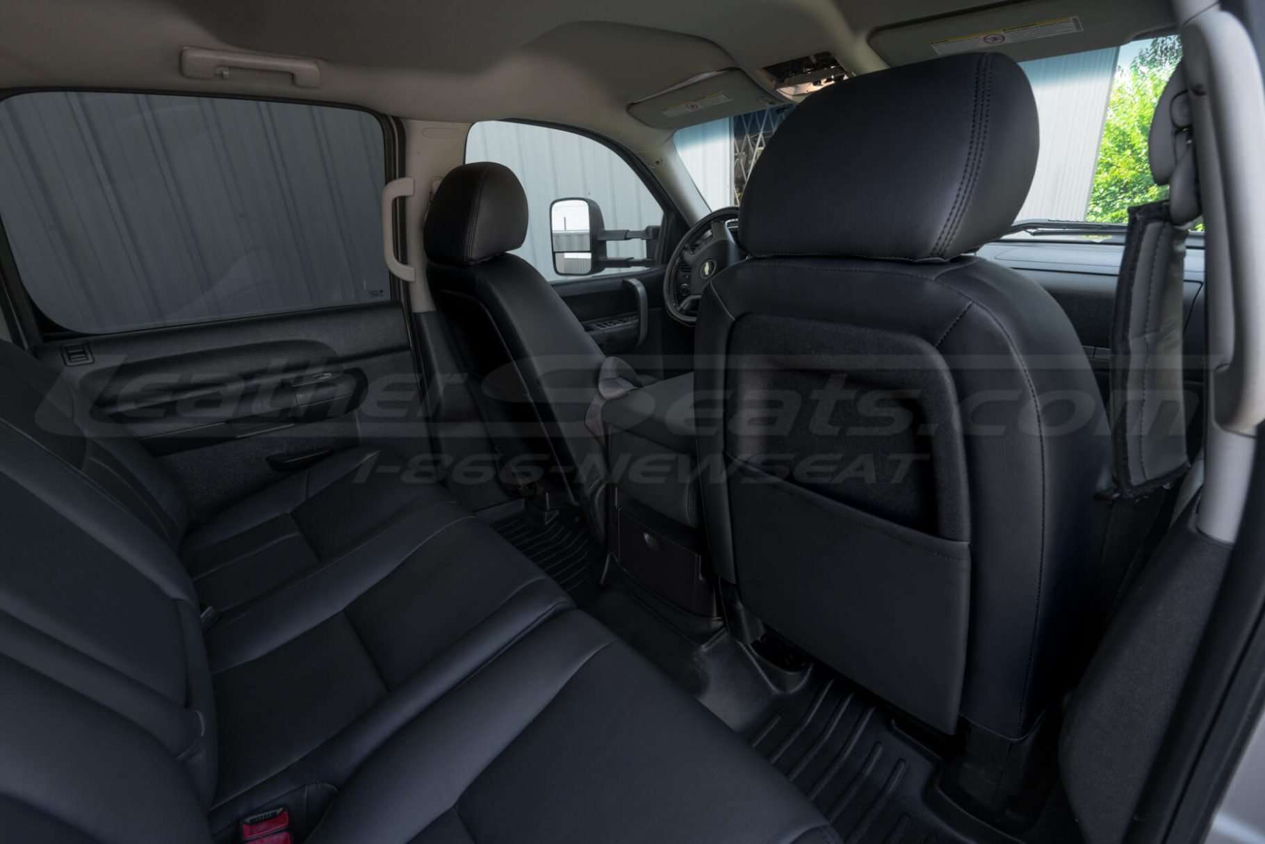 Back view of front seats from passenger side