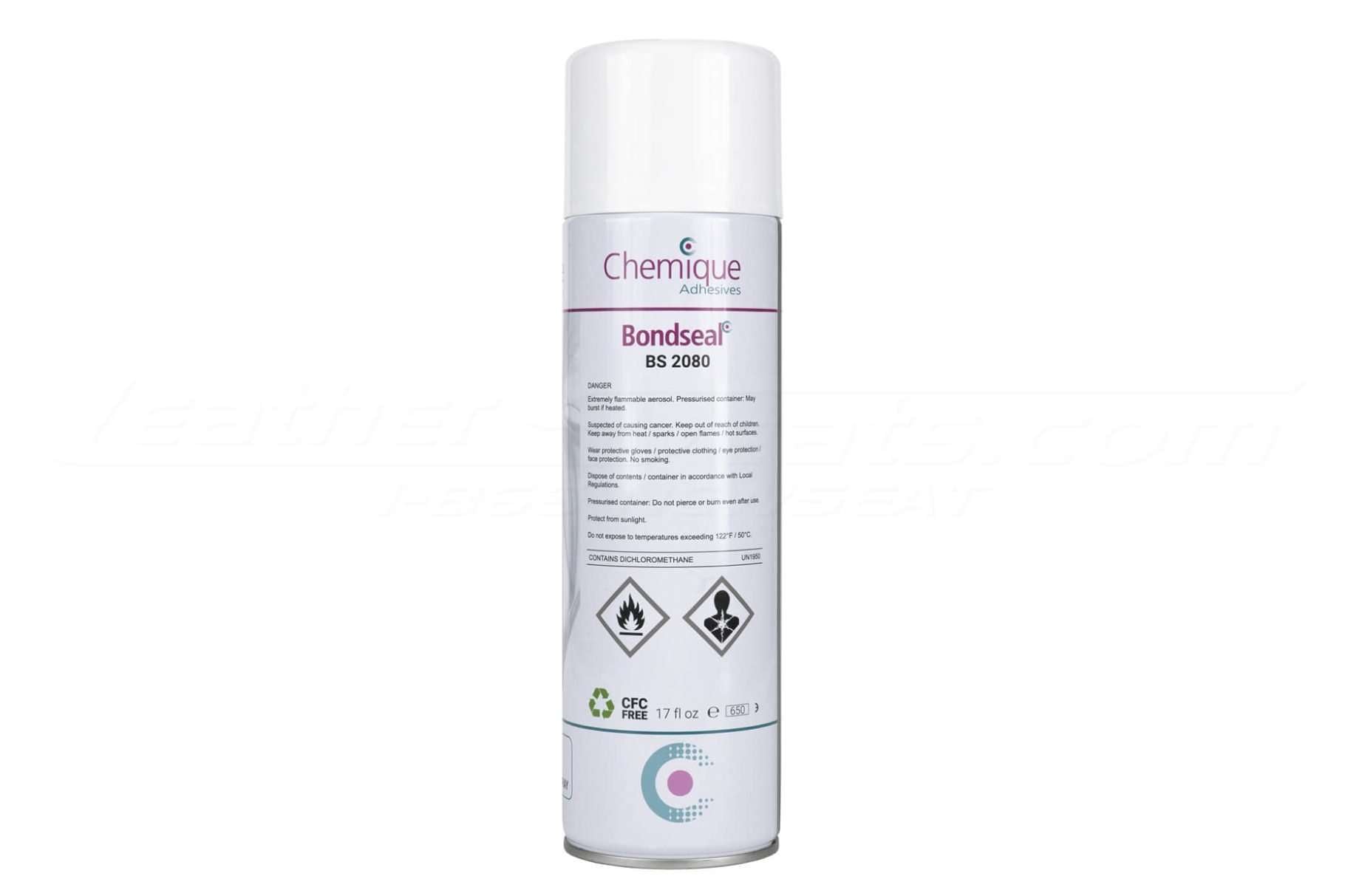 Bondseal leather adhesive warning labels
