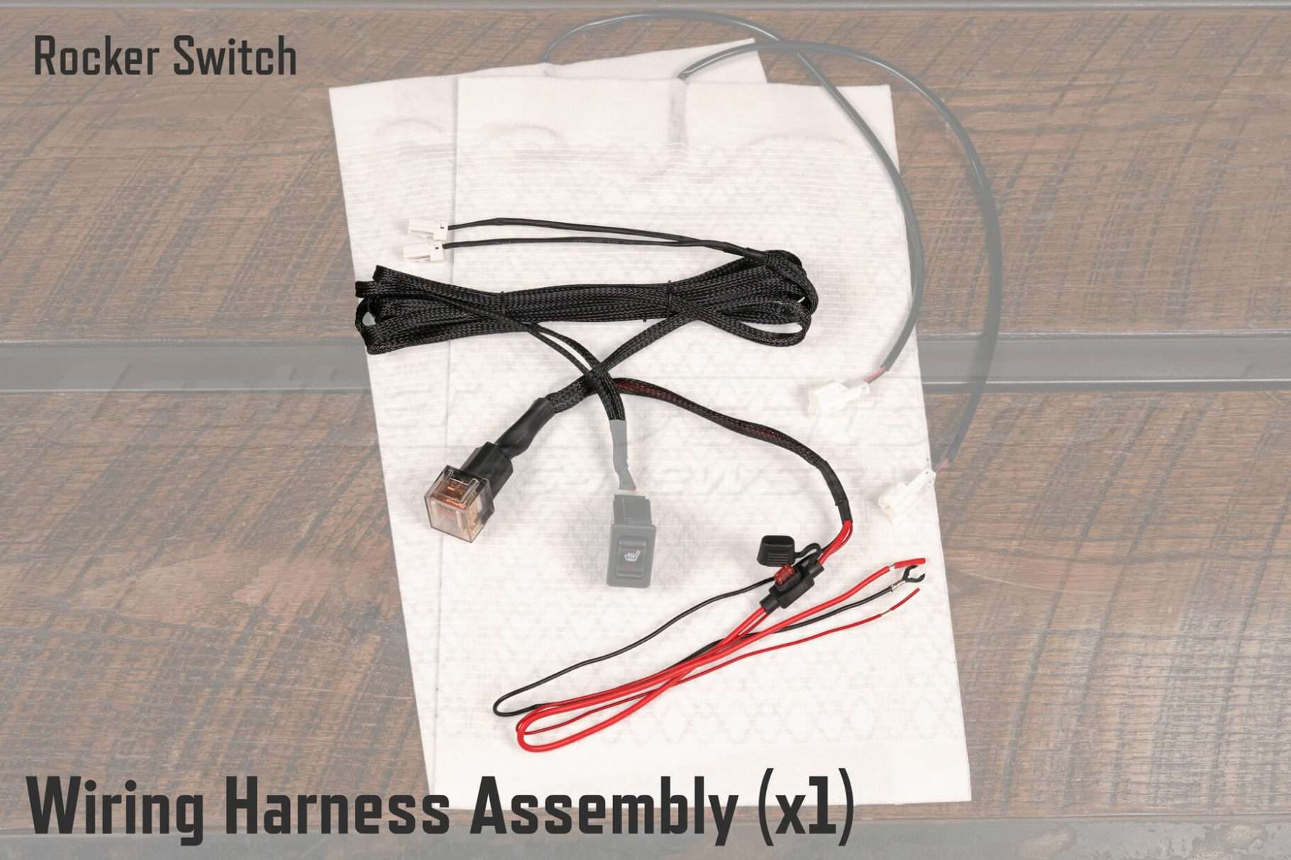 Rocker Switch Seat Heater Wiring Harness Assembly