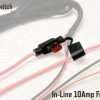 Round Switch Seat Heater In-Line 10Amp Fuse