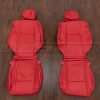 Dodge Challenger Leather Seat Kit - Bright Red - Front seat upholstery