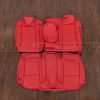 Dodge Challenger Leather Seat Kit - Bright Red - Rear seat upholstery with armrest