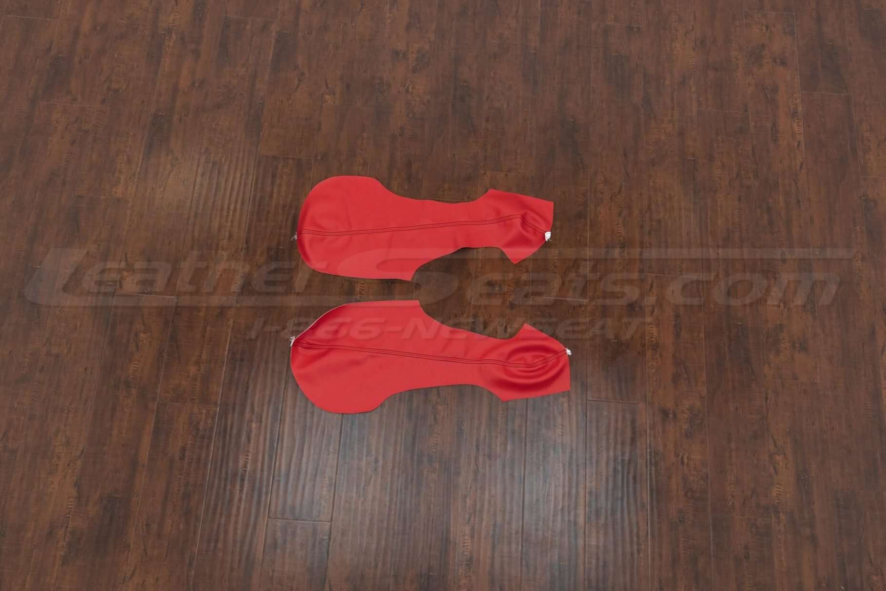 Bright Red leather door insert upholstery