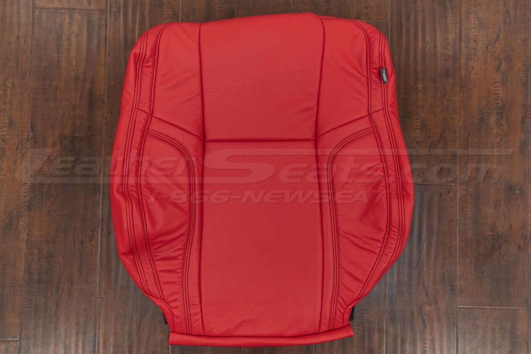 Dodge Challenger Hellcat front backrest upholstery in Bright Red